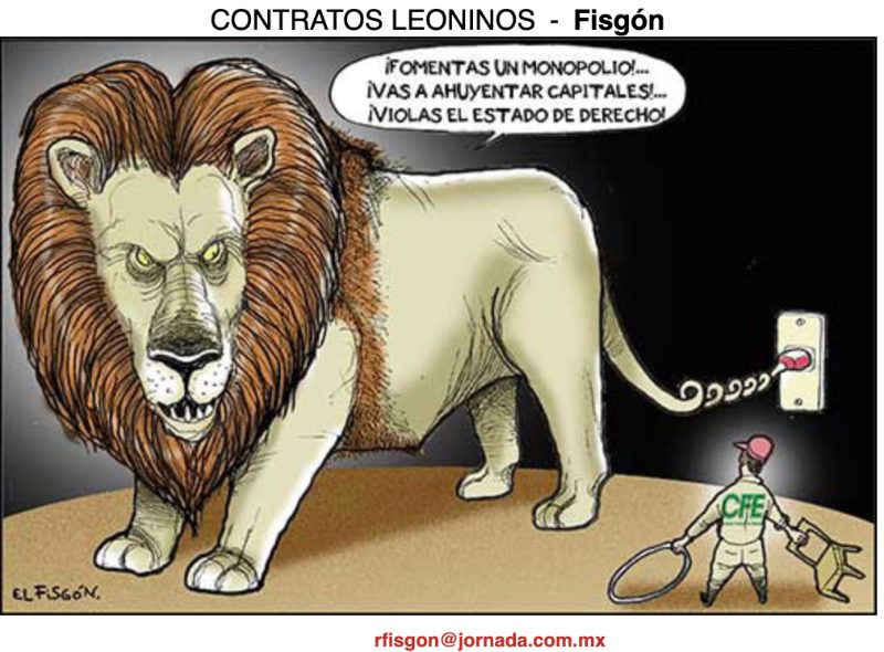 contratos leoninos de CFE